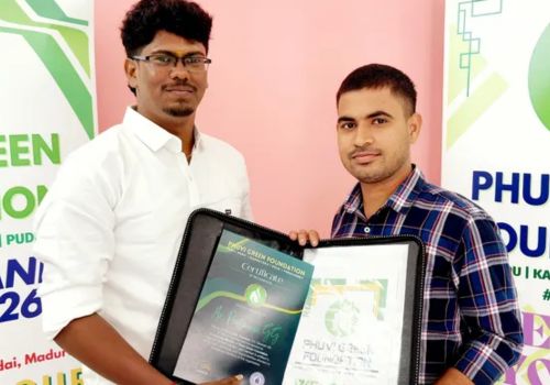 Our Joint Treasurer Mr. Prasanna (on the right) received his member kit.
